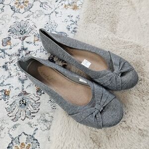 Crochet Ballet Flat Bow Tie Women Casual Shoe US 10